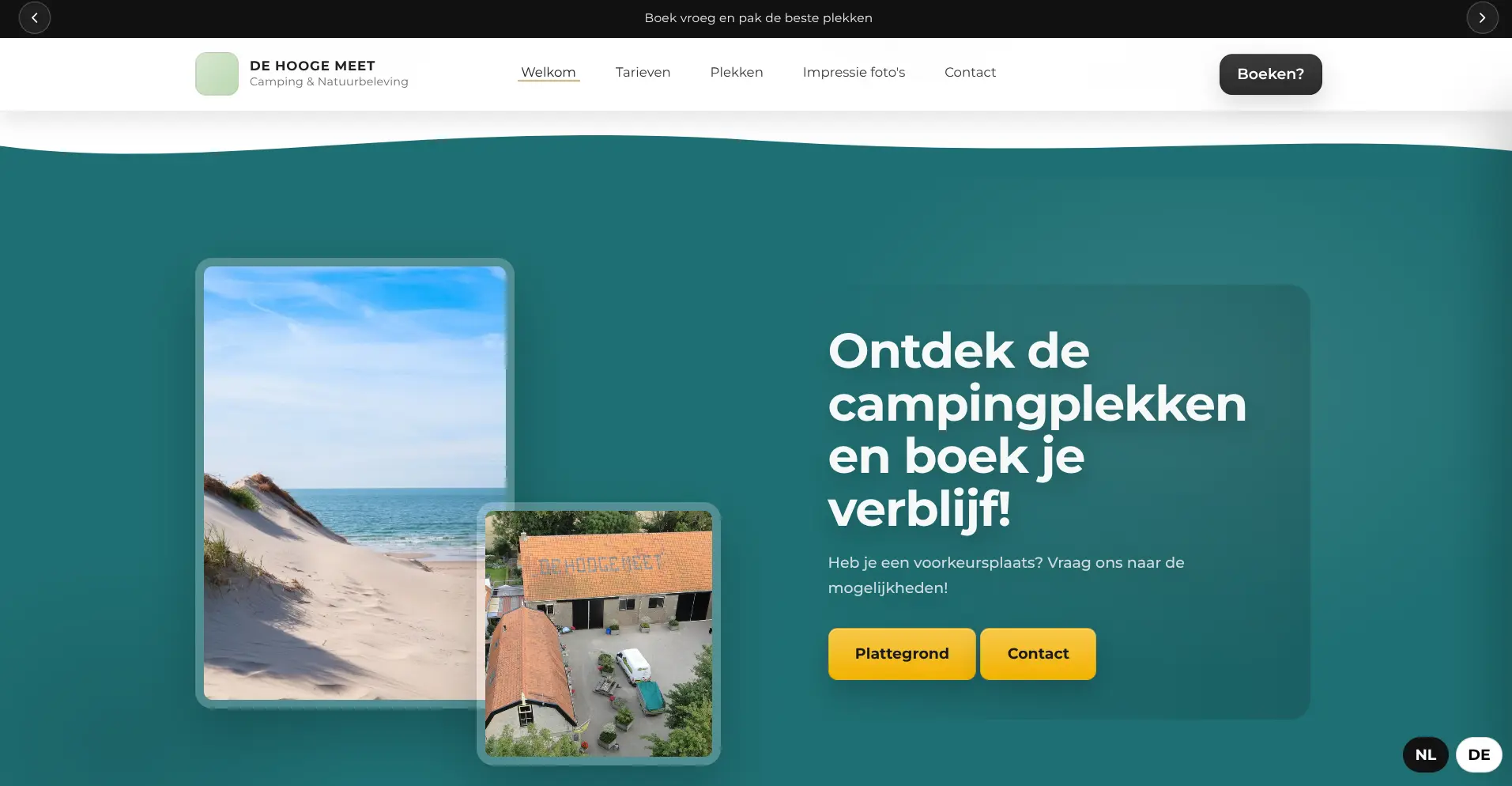 Tarieven en praktische informatie van Camping De Hooge Meet